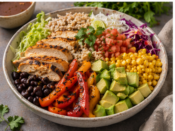 Chicken Tinga-Style Rice Bowl